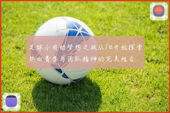 足球小将的梦想之旅从fm开始探索热血青春与团队精神的完美结合